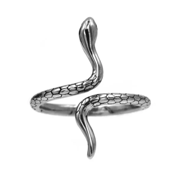 Anello in Acciaio Serpente - immagine 4