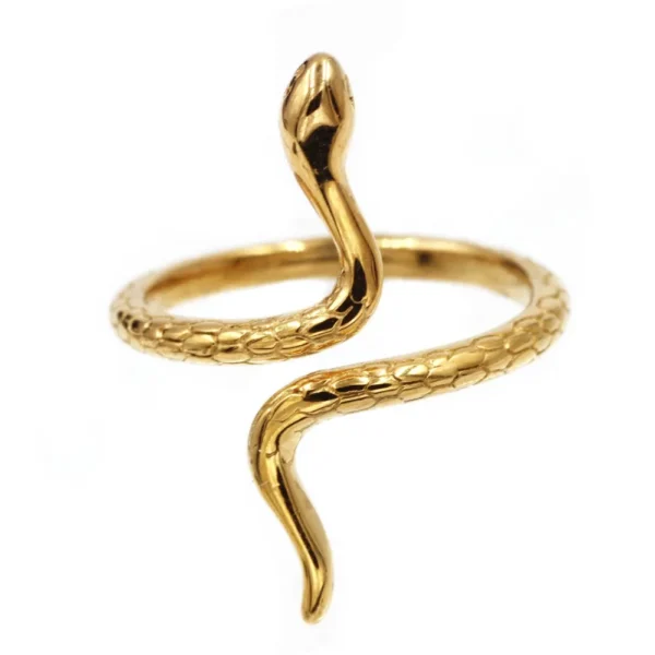 Anello in Acciaio Serpente - immagine 5