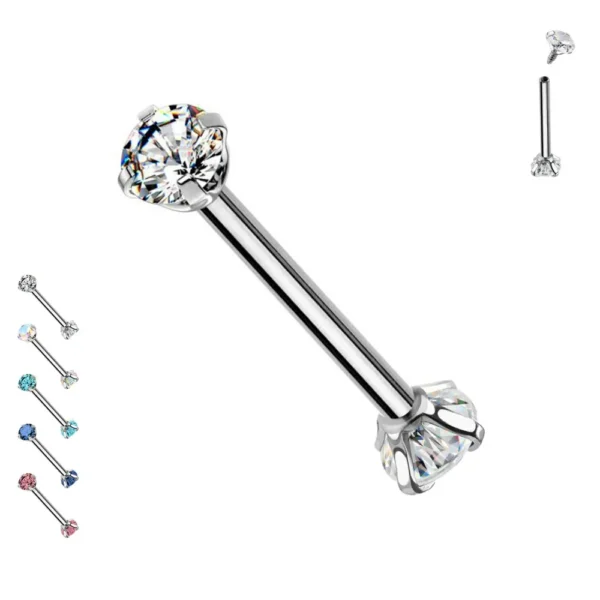 Barbell con doppi Cristalli