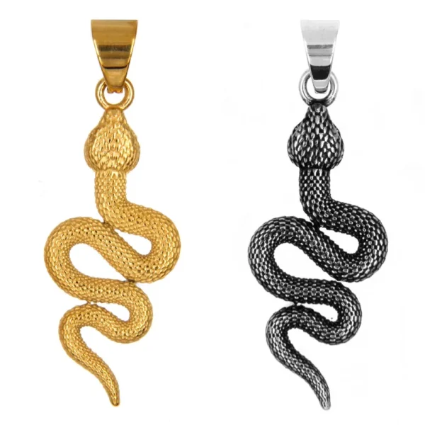 Ciondolo in Acciaio Serpente - immagine 2