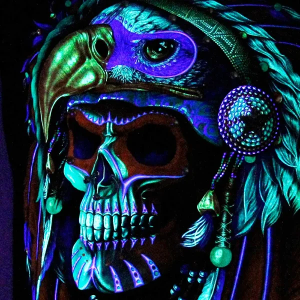 Rock Chang Maglietta 4D Teschio con Piercing - immagine 3