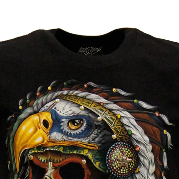Rock Chang Maglietta 4D Teschio con Piercing - immagine 6