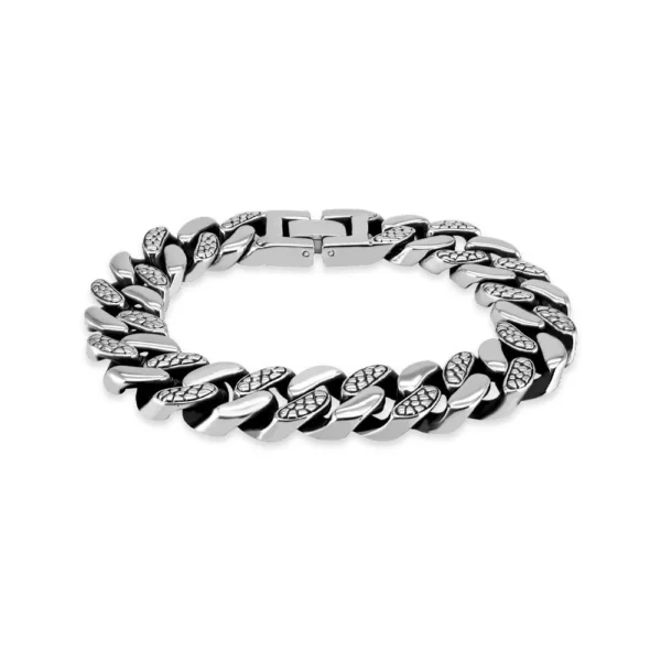 Bracciale con catena in acciaio 316L
