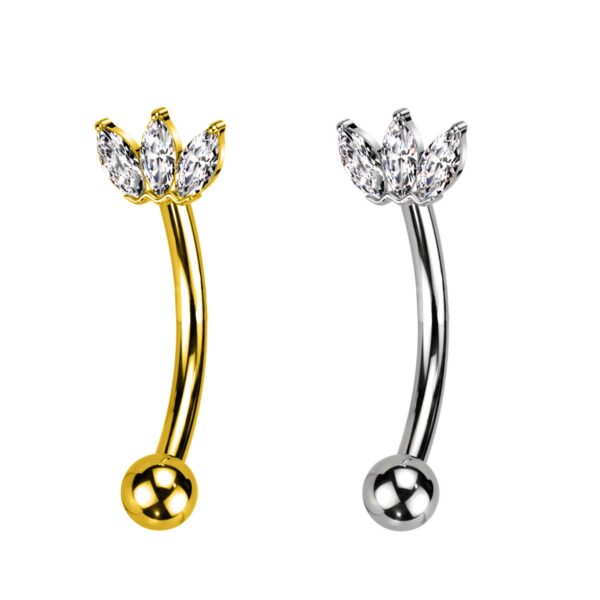 Piercing Banana con Cristallo - immagine 2
